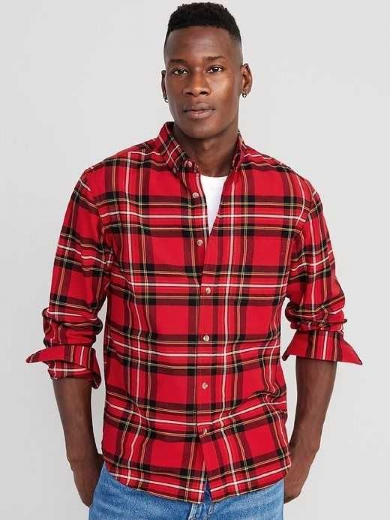 Old Navy Regular-Fit Everyday Oxford Shirt Red | HFZ453068