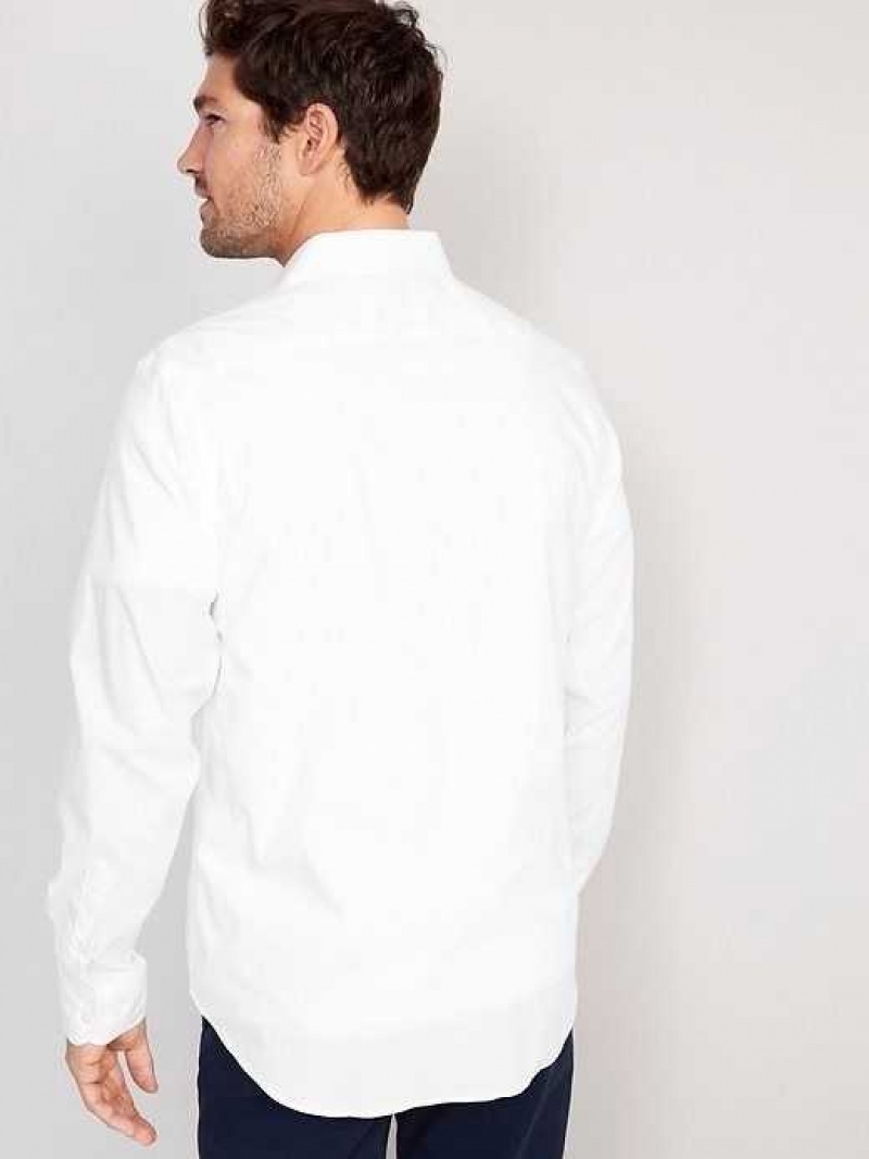 Old Navy Regular-Fit Pro Signature Performance Dress Shirt White | JVN269517