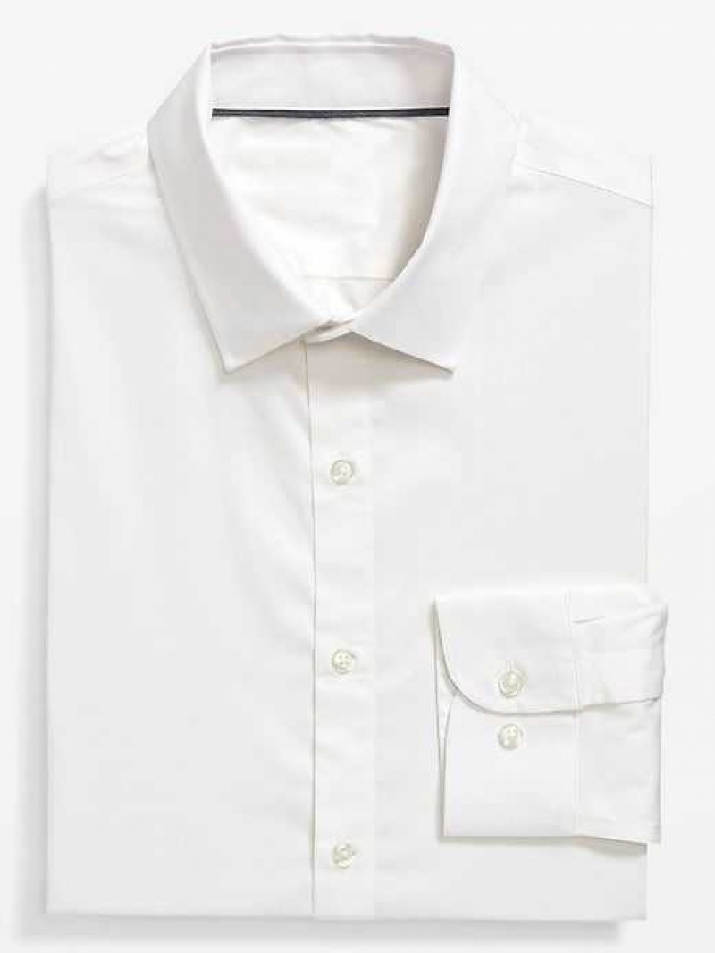 Old Navy Regular-Fit Pro Signature Performance Dress Shirt White | JVN269517