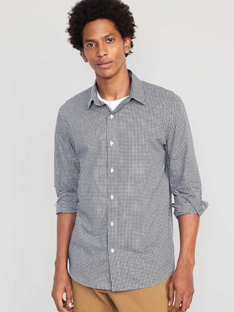 Old Navy Regular-Fit Pro Signature Tech Dress Shirt Blue | OTN978643