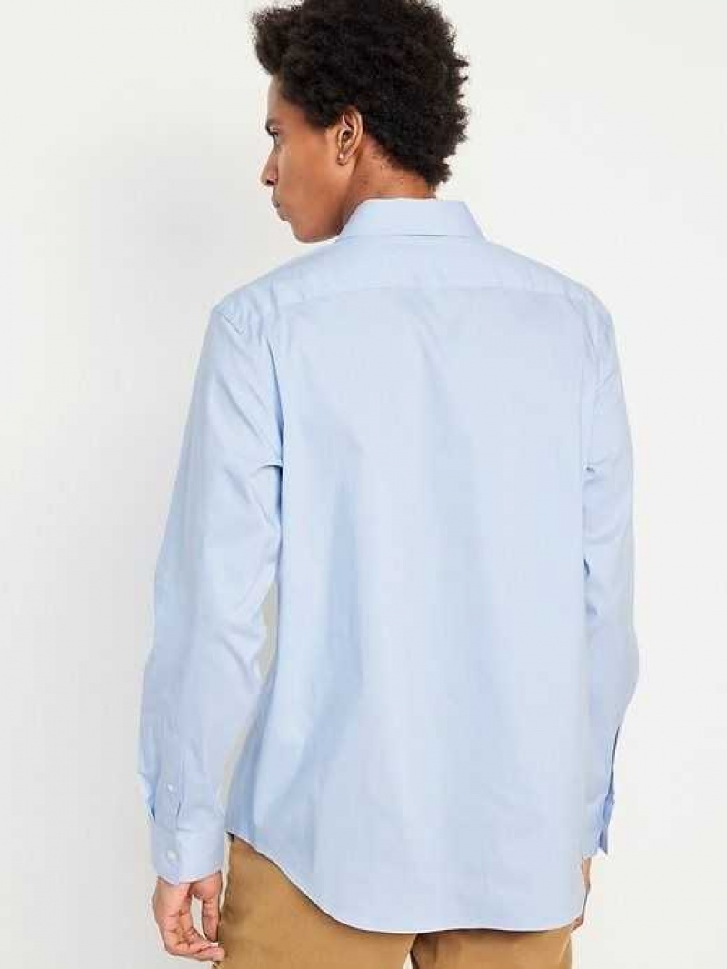 Old Navy Regular-Fit Pro Signature Tech Dress Shirt Light Blue | ZVU983614