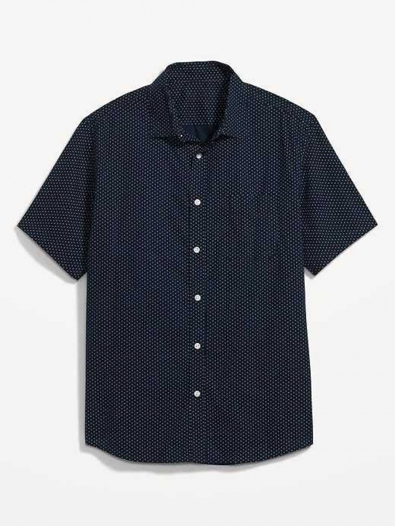 Old Navy Regular Fit Everyday Poplin Shirt Navy | JNQ216379