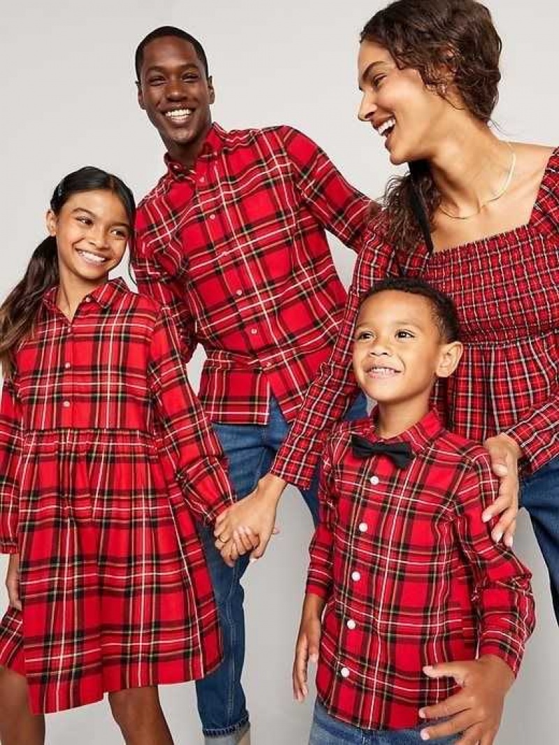 Old Navy Relaxed Classic Flannel Shirt Red | FZW450628