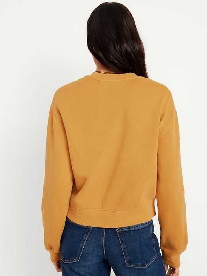 Old Navy Relaxed Crew Neck Sweatshirt Baltic Amber | ZMX158469