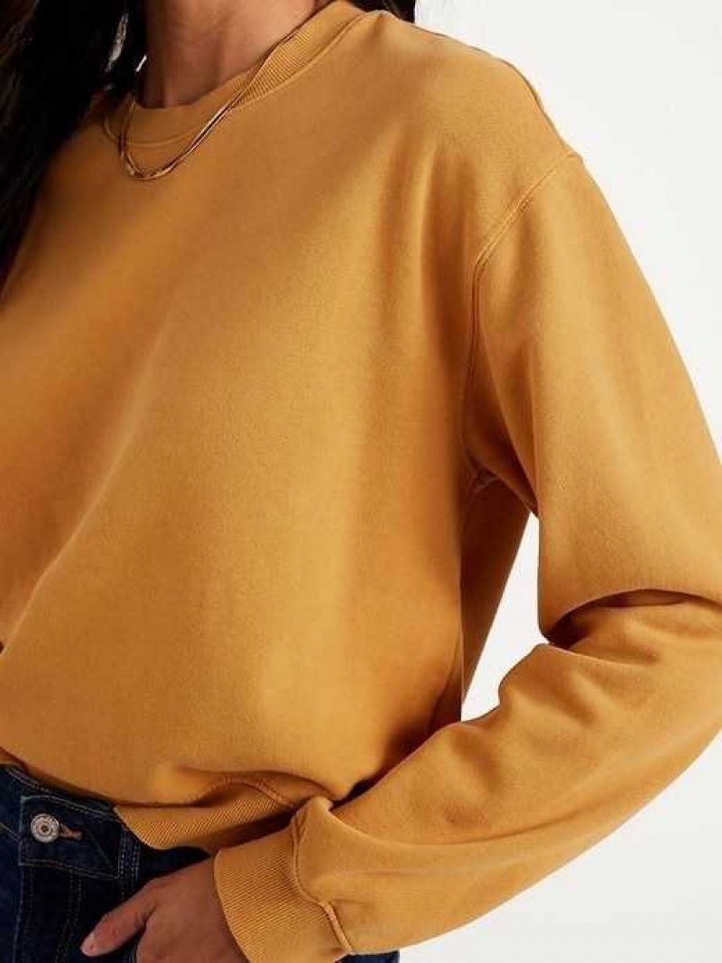 Old Navy Relaxed Crew Neck Sweatshirt Baltic Amber | ZMX158469