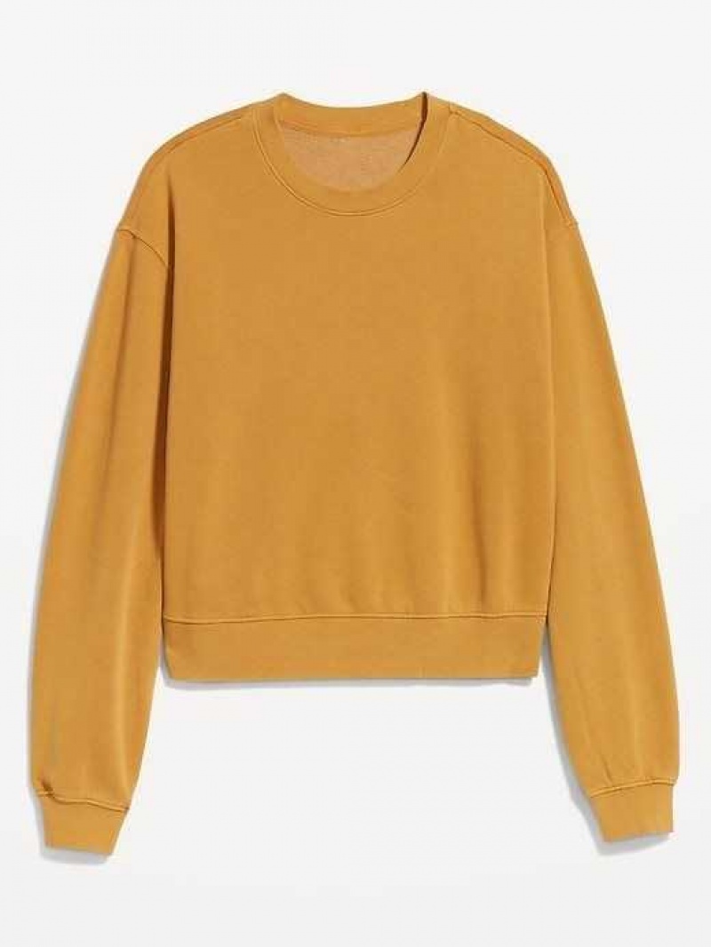 Old Navy Relaxed Crew Neck Sweatshirt Baltic Amber | ZMX158469