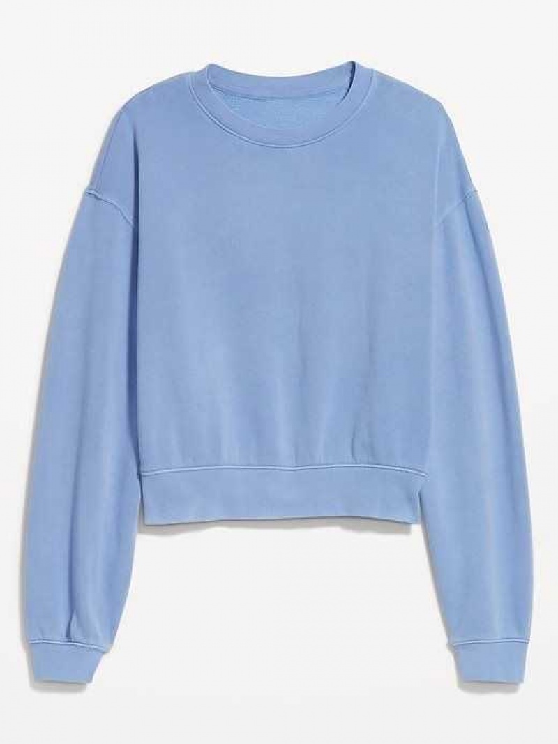 Old Navy Relaxed Crew Neck Sweatshirt Blue | QIT289730