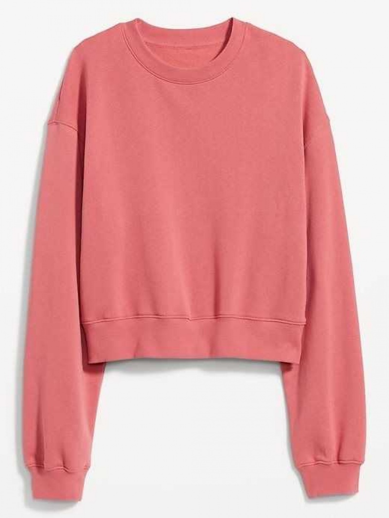 Old Navy Relaxed Crew Neck Sweatshirt Rose | SAN316054