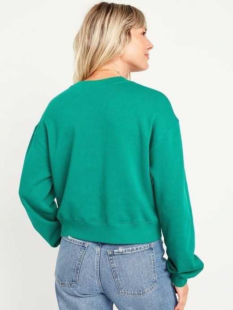 Old Navy Relaxed Crew Neck Sweatshirt Serpentine | YNP361847