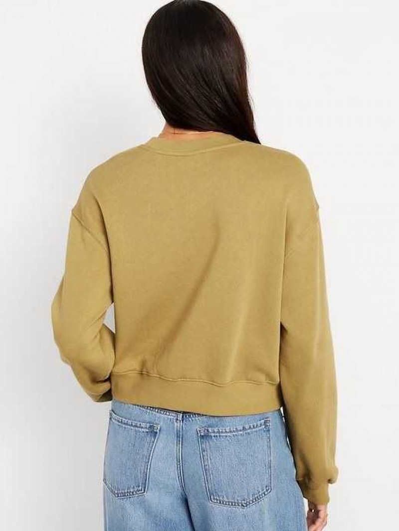 Old Navy Relaxed Crew Neck Sweatshirt Vetiver | AYO769308