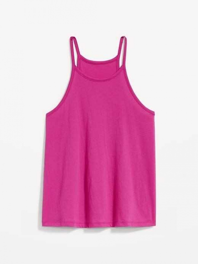 Old Navy Relaxed Halter Tank Top Dragonfruit | ZOM743658