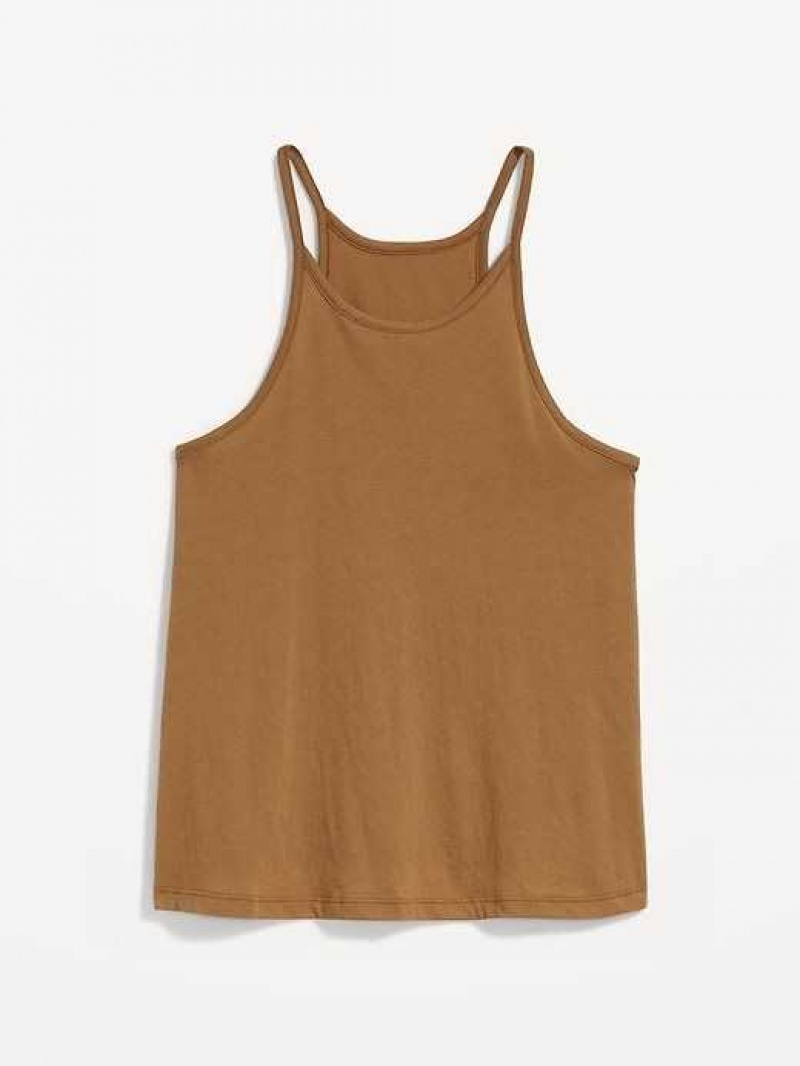 Old Navy Relaxed Halter Tank Top Falconry | TVN410793