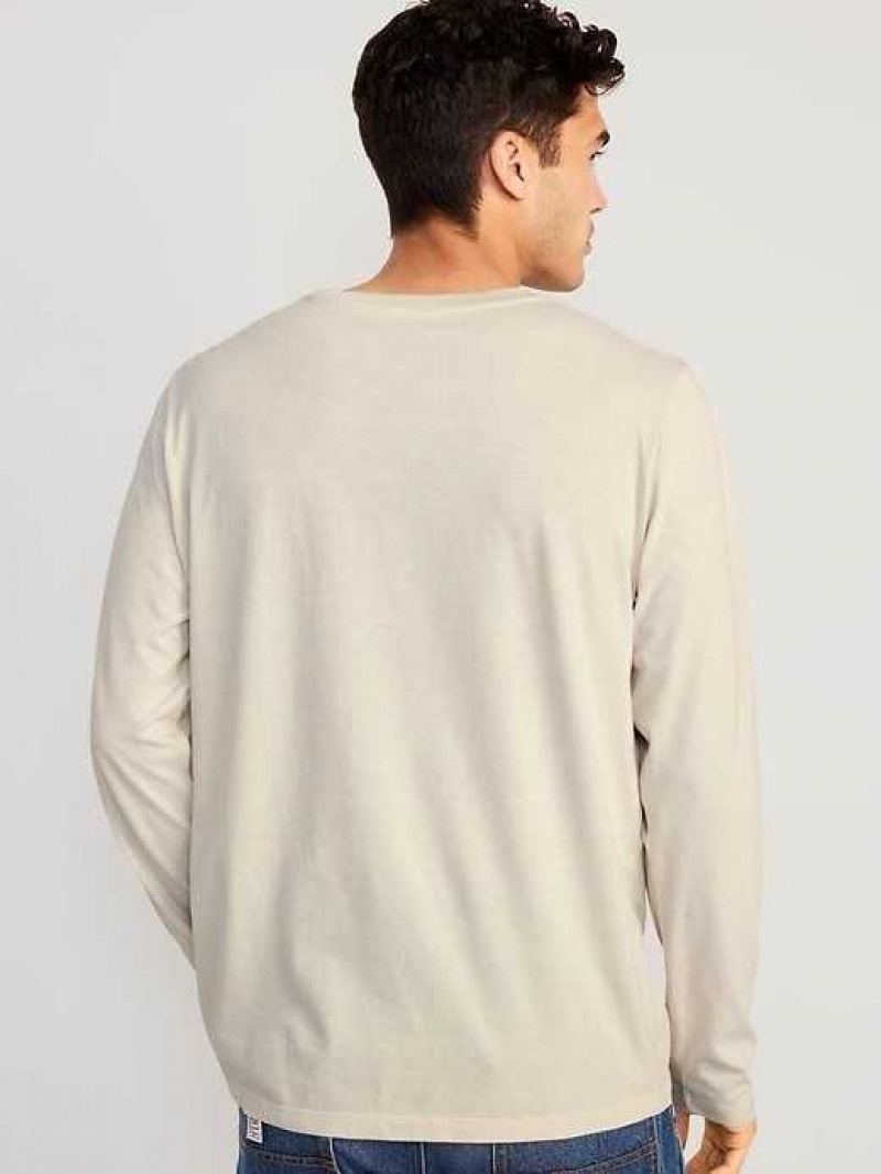 Old Navy Relaxed Layering T-Shirt Beige | UZJ457283