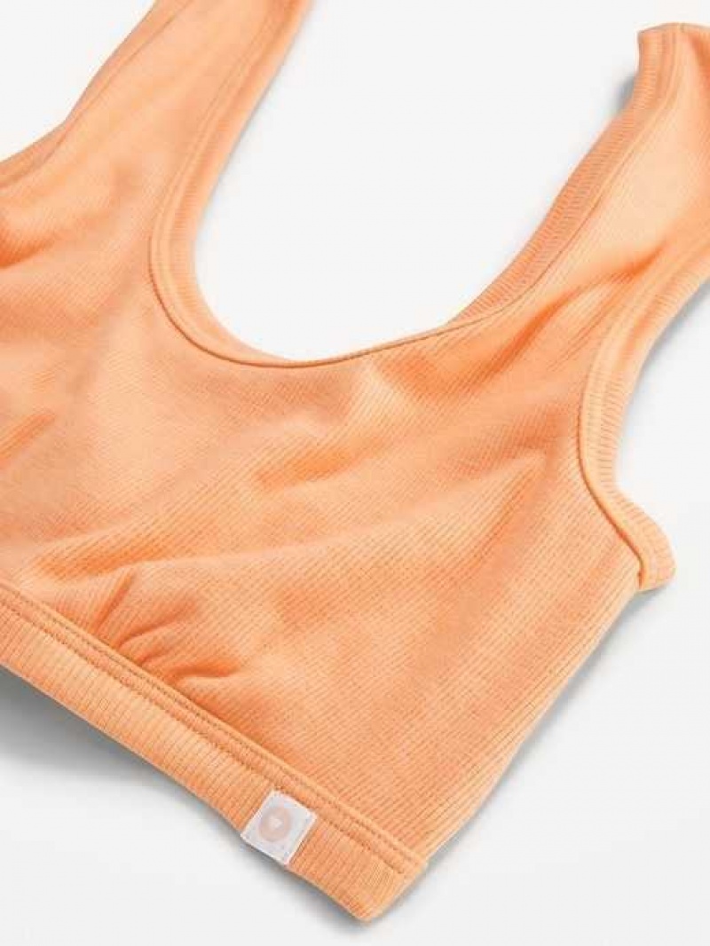 Old Navy Rib-Knit Bralette Top Sunfish | AEO017924