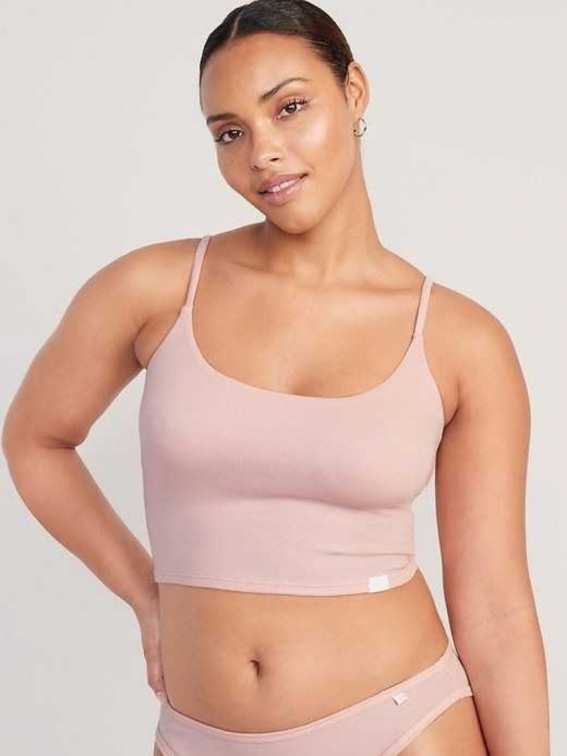 Old Navy Rib-Knit Brami Top Pink | HGB428693