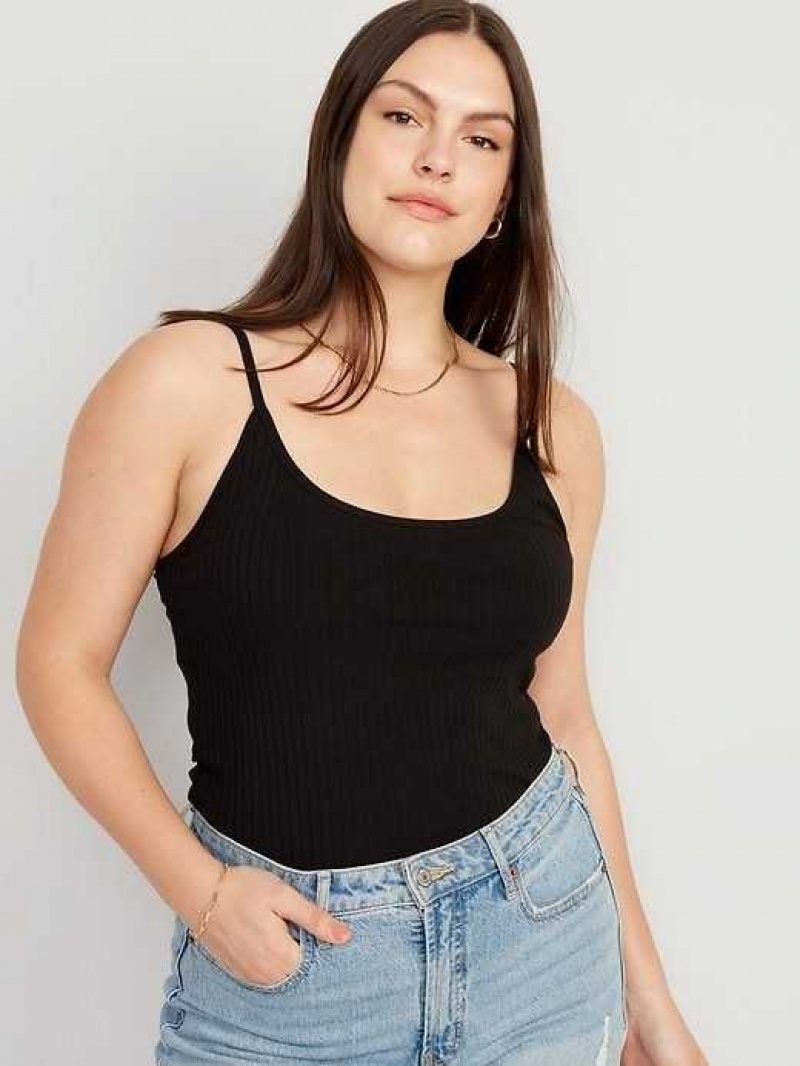 Old Navy Rib-Knit Cami Top Black | TDK180926