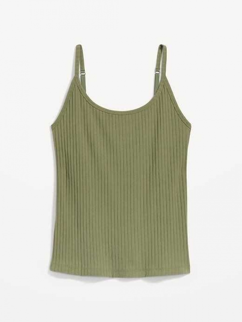 Old Navy Rib-Knit Cami Top Olive | QVM194806