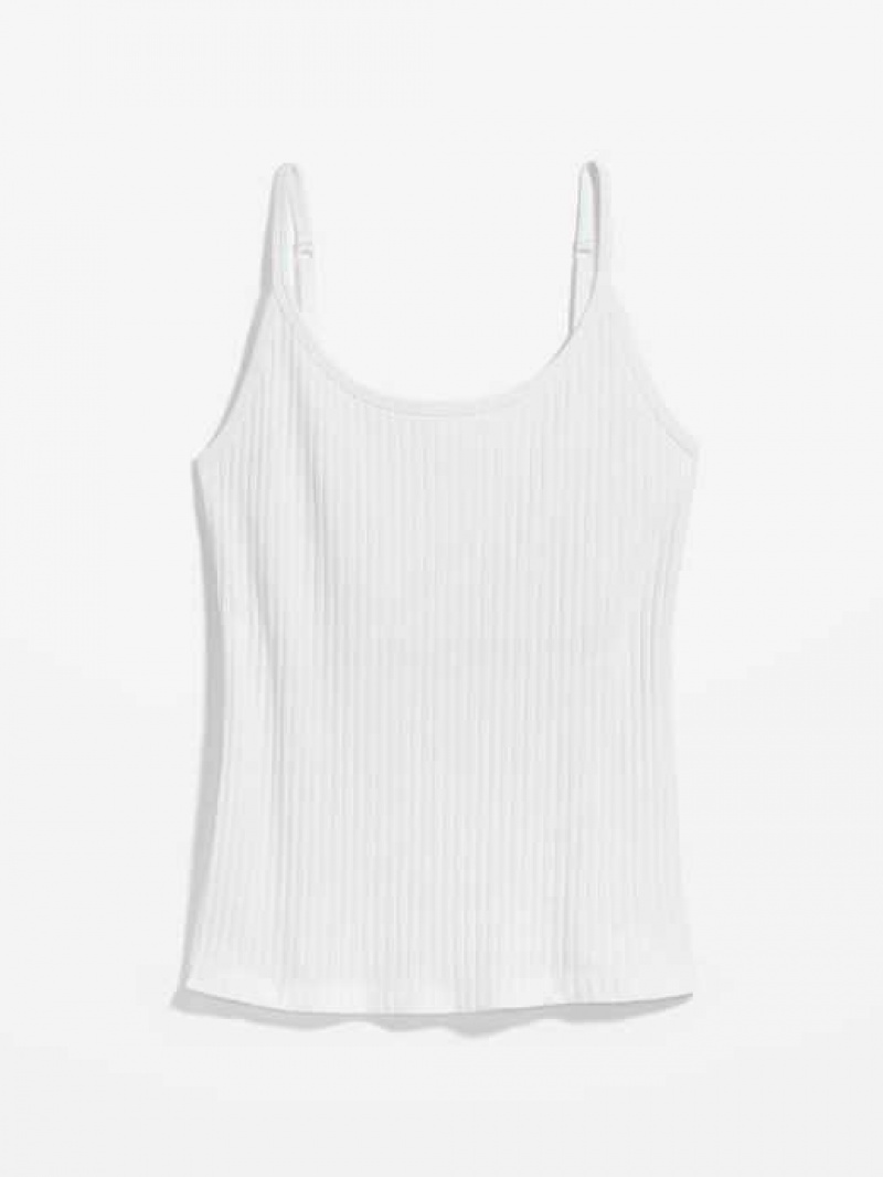 Old Navy Rib-Knit Cami Top White | OTJ581926