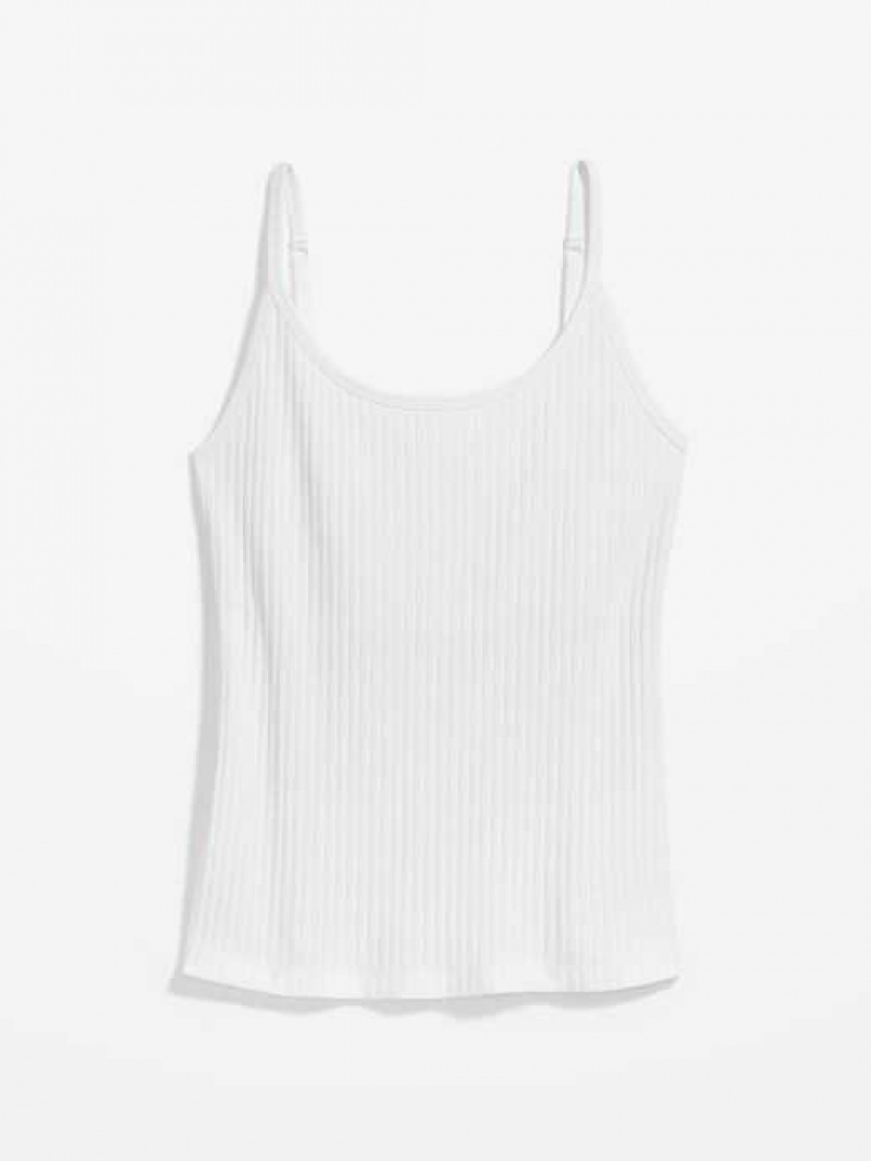 Old Navy Rib-Knit Cami Top White | OTJ581926