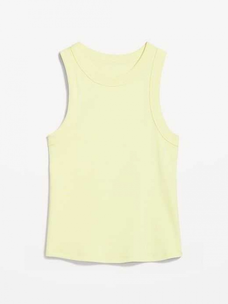 Old Navy Rib-Knit Cropped Tank Top Citrine | QCH518942