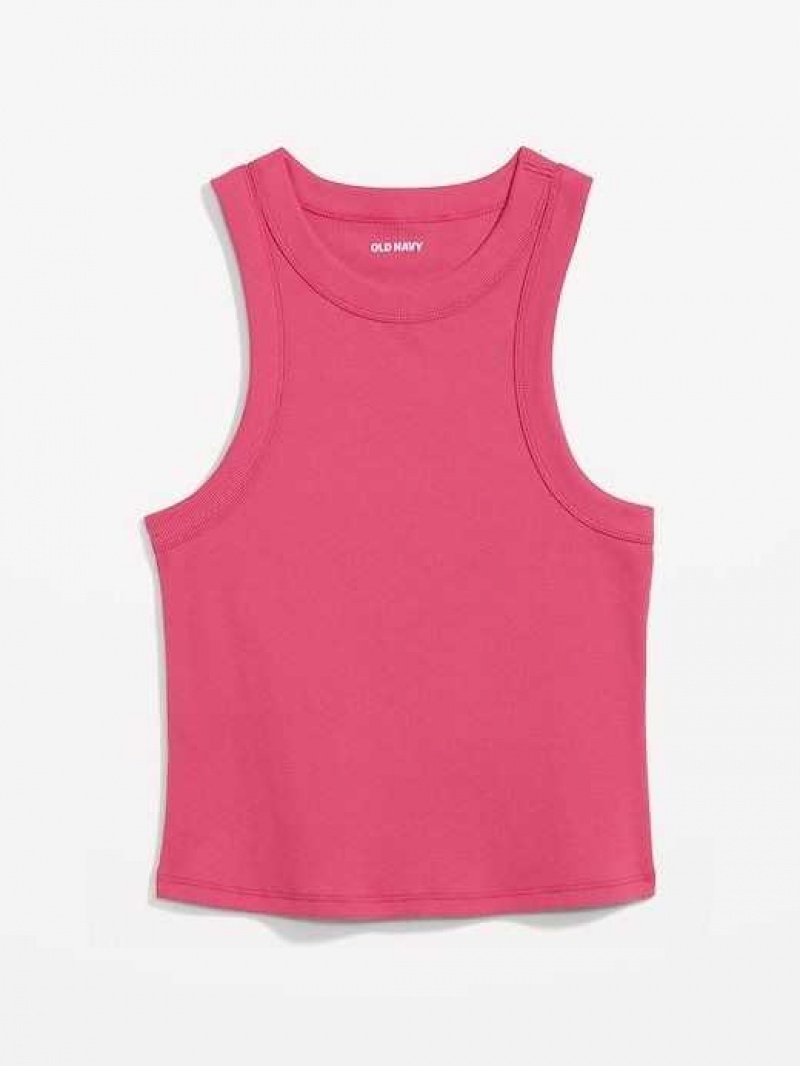 Old Navy Rib-Knit Cropped Tank Top Flower | TWB319286