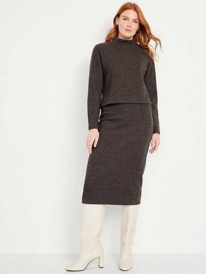 Old Navy Rib-Knit Midi Skirt Cleveland Browns | XAQ152986