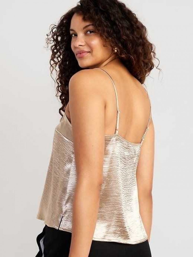 Old Navy Satin Cami Top Beige | NIG149285