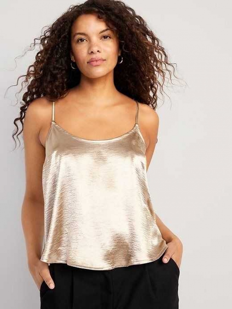 Old Navy Satin Cami Top Beige | NIG149285