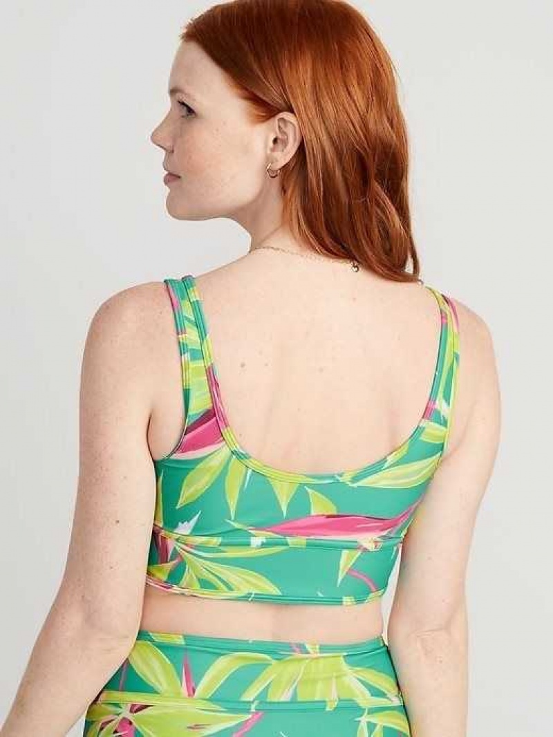 Old Navy Scoop-Neck Bikini Swim Top Turquoise | STM648359