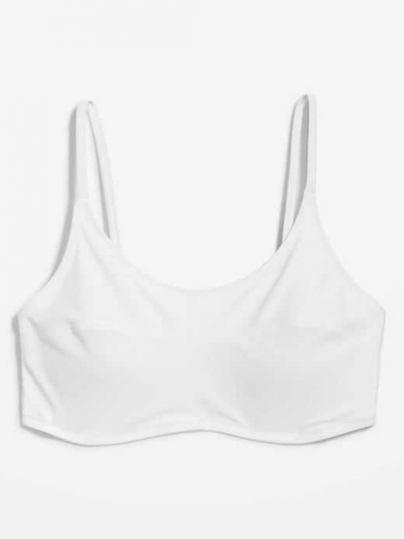 Old Navy Scoop-Neck Bikini Swim Top White | YEI413972