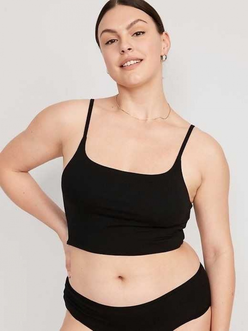 Old Navy Scoop-Neck Brami Top Black | XMY439875