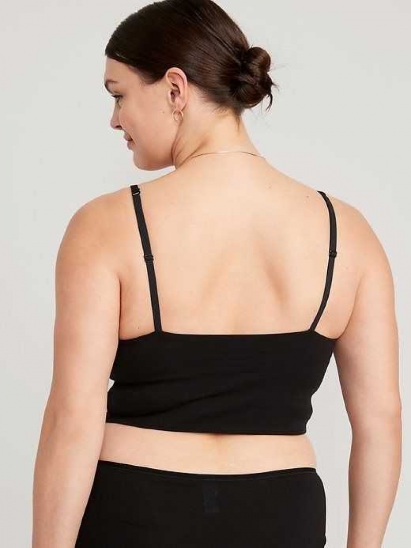 Old Navy Scoop-Neck Brami Top Black | XMY439875