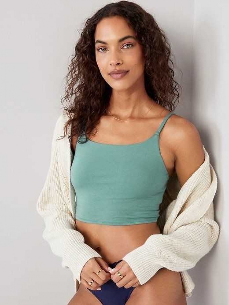 Old Navy Scoop-Neck Brami Top Green | DSY862509