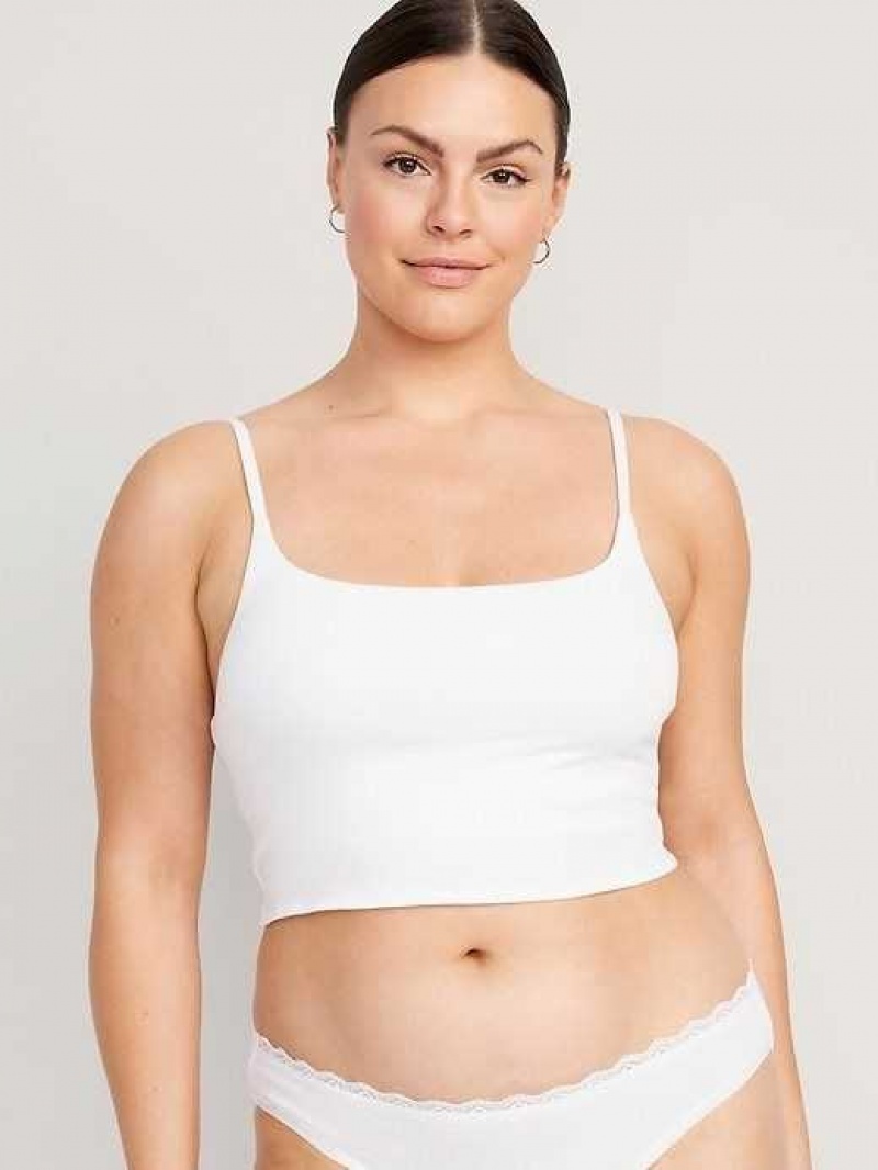 Old Navy Scoop-Neck Brami Top White | JHK389420