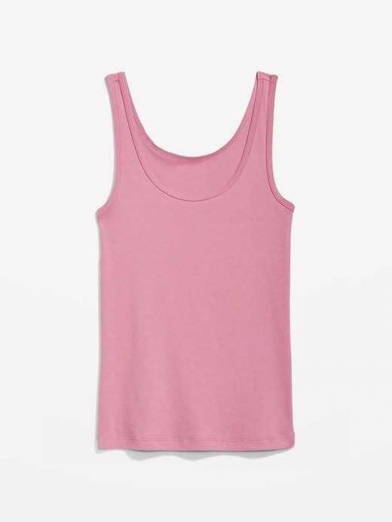 Old Navy Scoop-Neck Rib-Knit First Layer Tank Top Rose Gold | OST201483