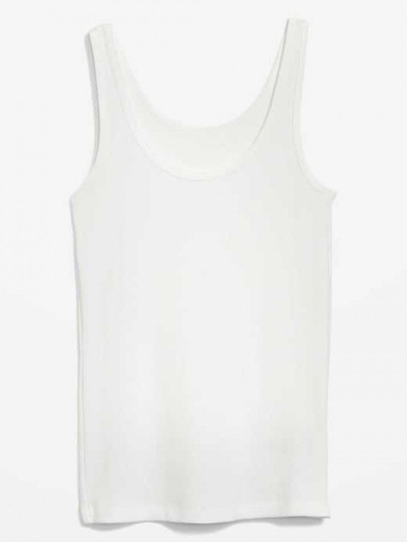 Old Navy Scoop-Neck Rib-Knit First Layer Tank Top White | OFG943801