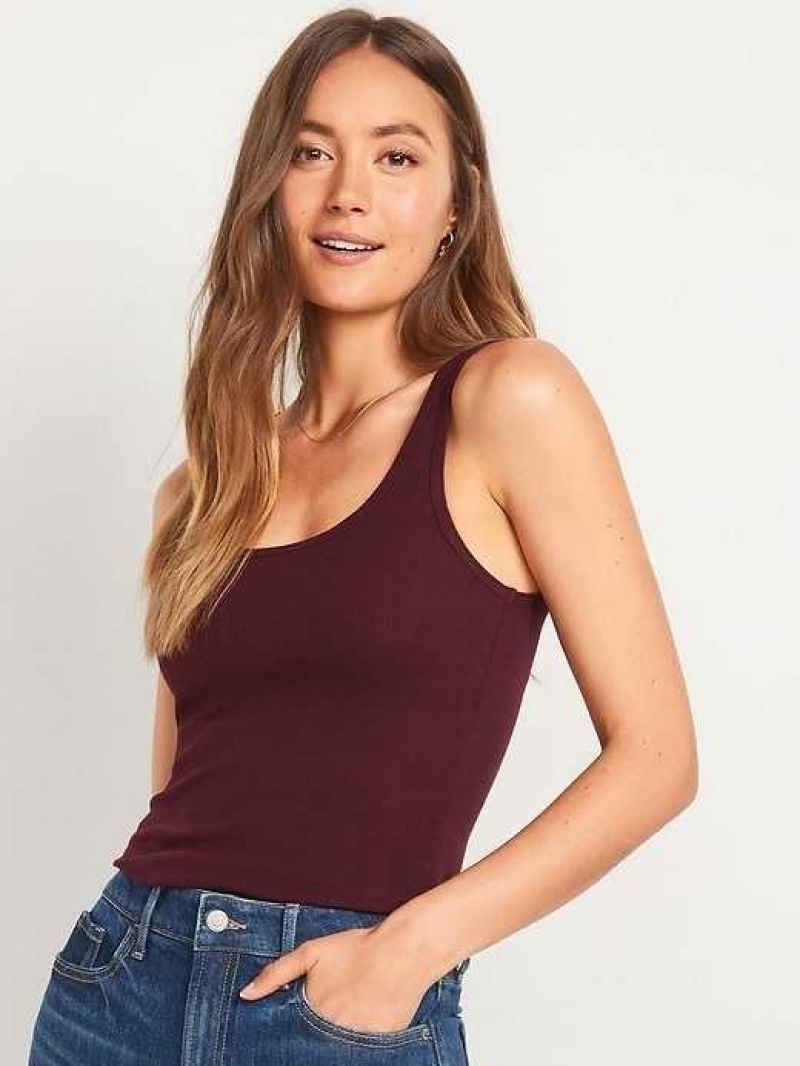 Old Navy Scoop-Neck Rib-Knit First Layer Tank Top Raisin Arizona | LKF023589