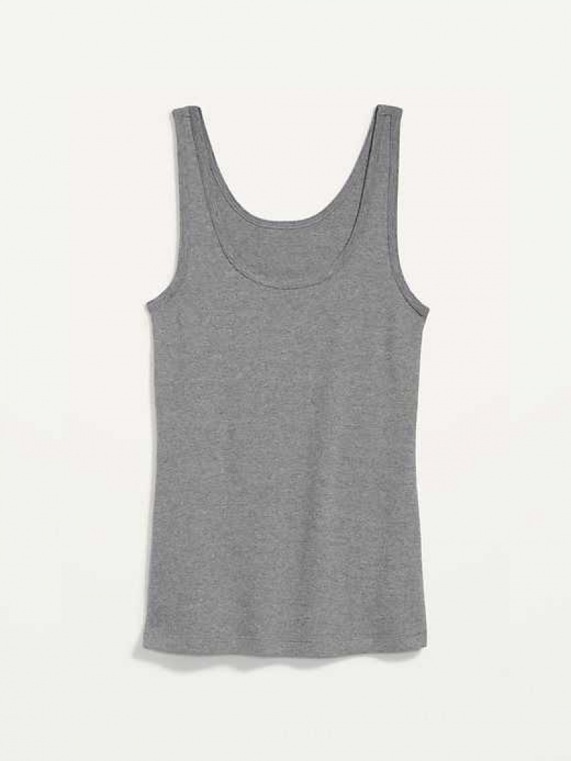 Old Navy Scoop-Neck Rib-Knit First Layer Tank Top Grey | YCX734561