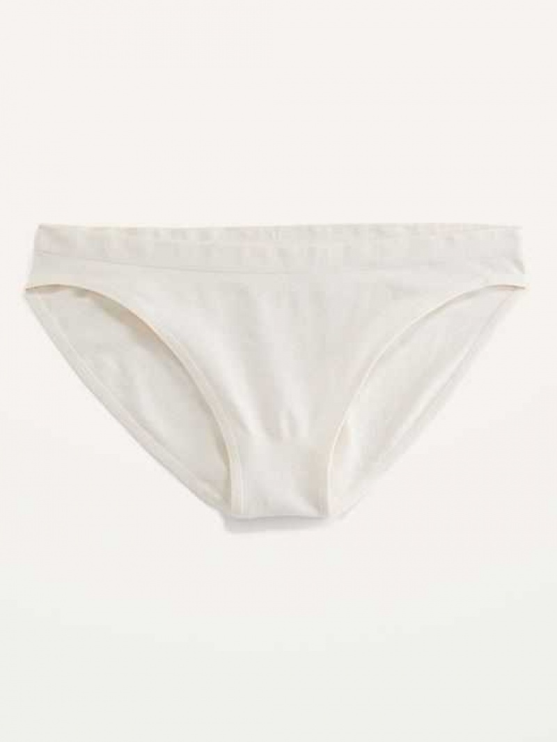 Old Navy Seamless Bikini Underwear Creme De La Creme | GIE389421