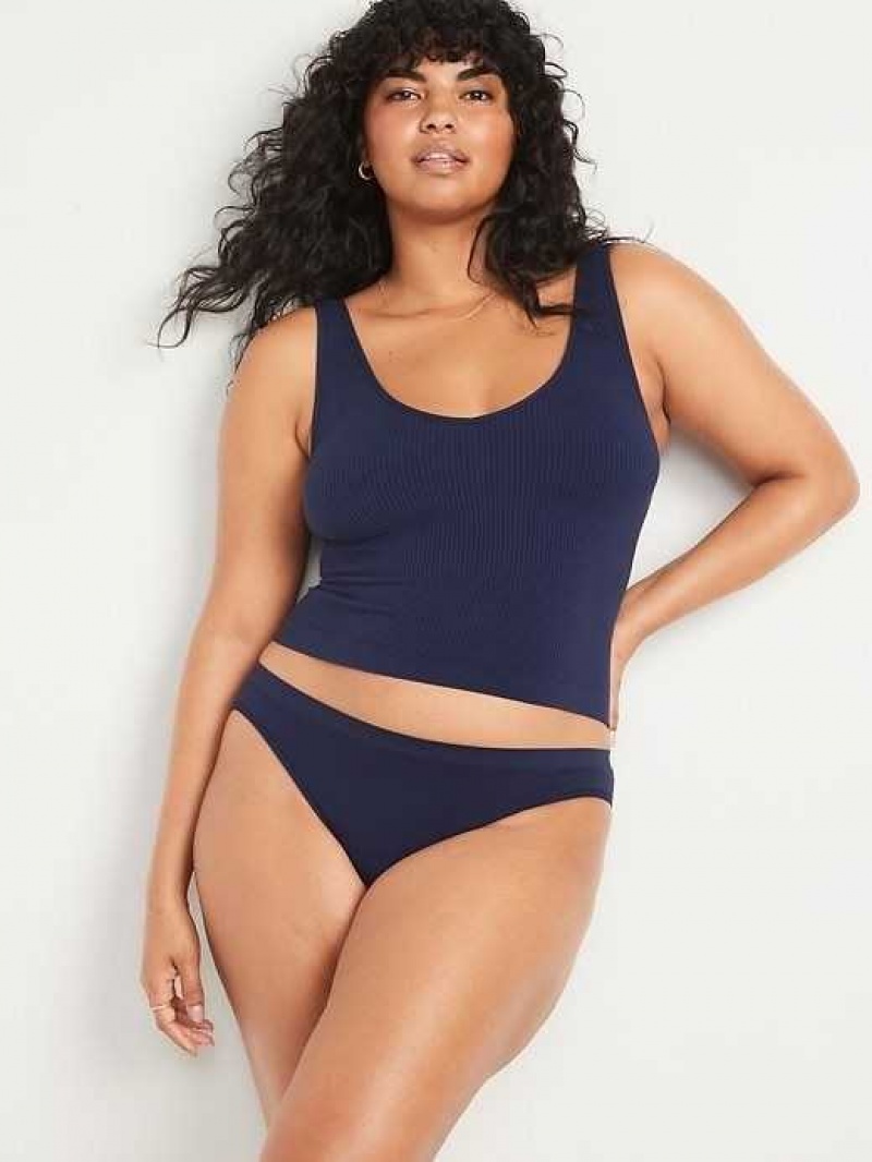 Old Navy Seamless Bikini Underwear Navy | IOX192568