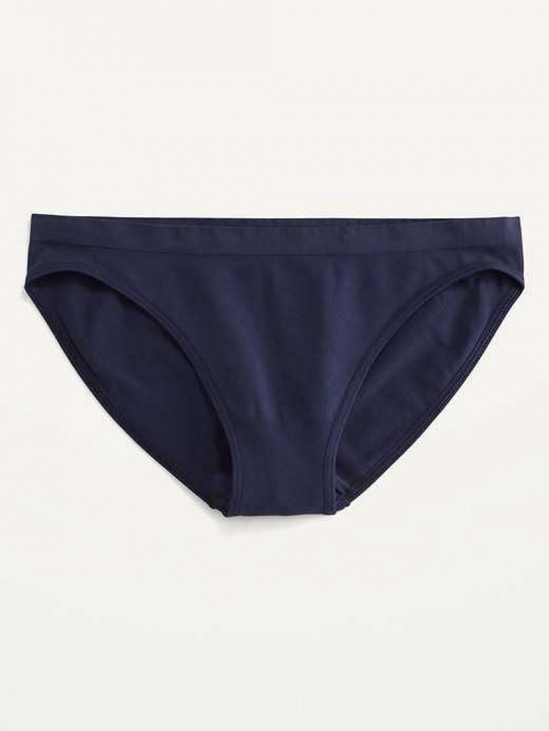 Old Navy Seamless Bikini Underwear Navy | IOX192568