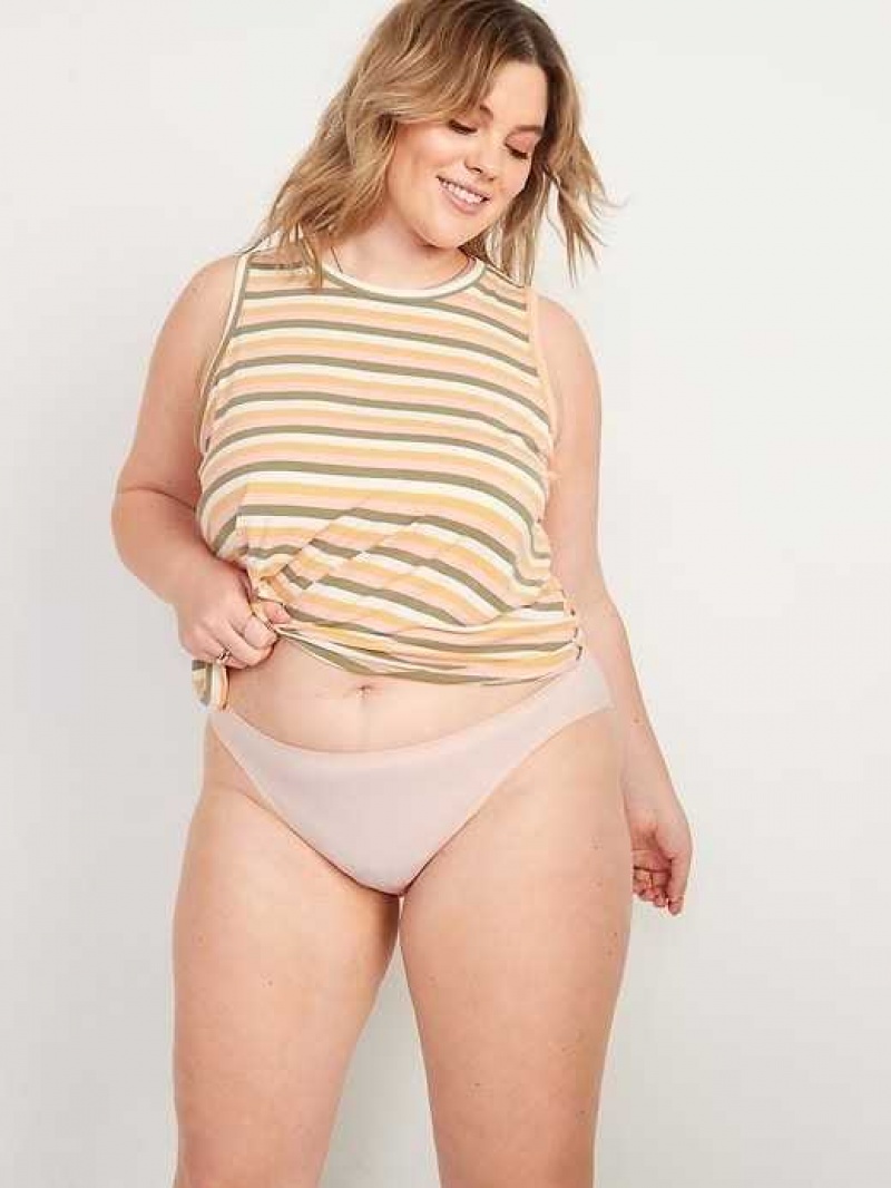 Old Navy Seamless Bikini Underwear Pink | UYW782943