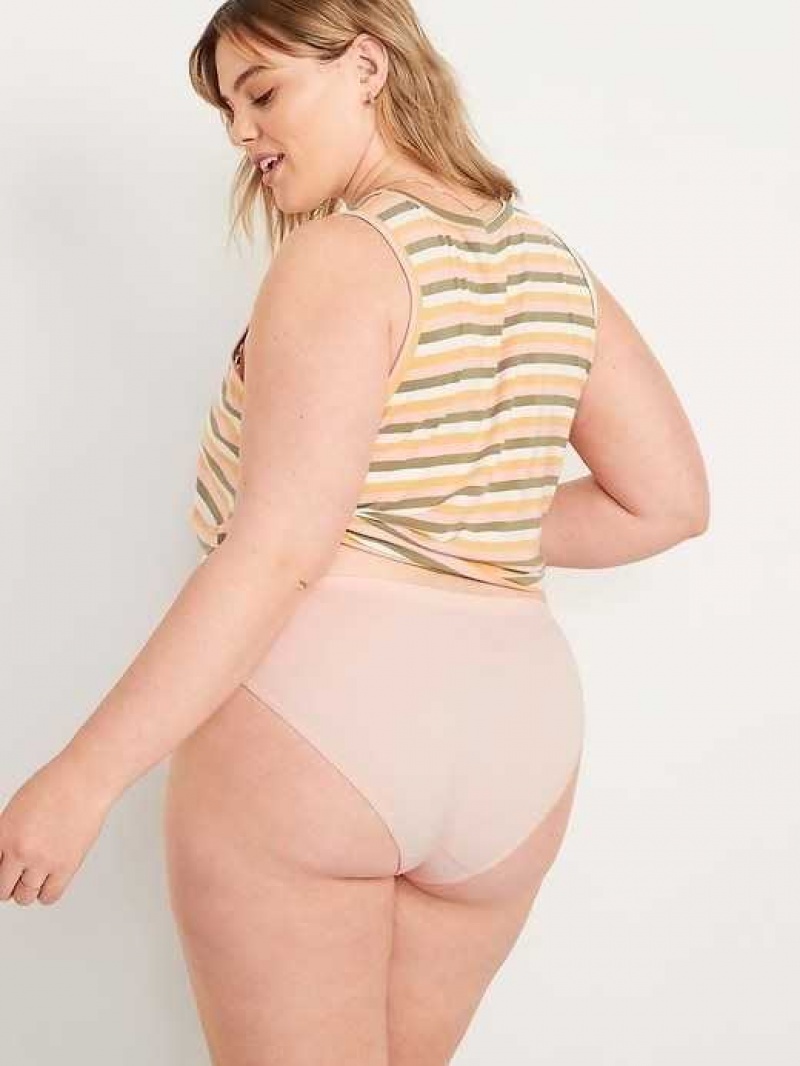 Old Navy Seamless Bikini Underwear Pink | UYW782943