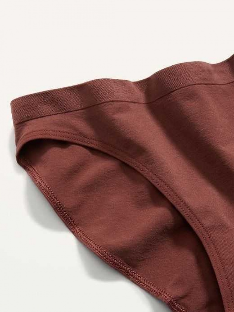 Old Navy Seamless Bikini Underwear Root Beer | RQE594130