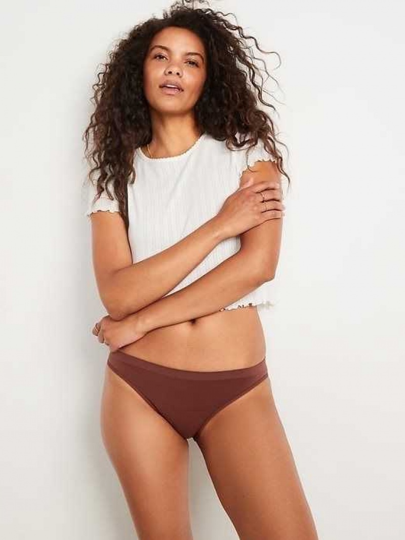 Old Navy Seamless Bikini Underwear Root Beer | RQE594130