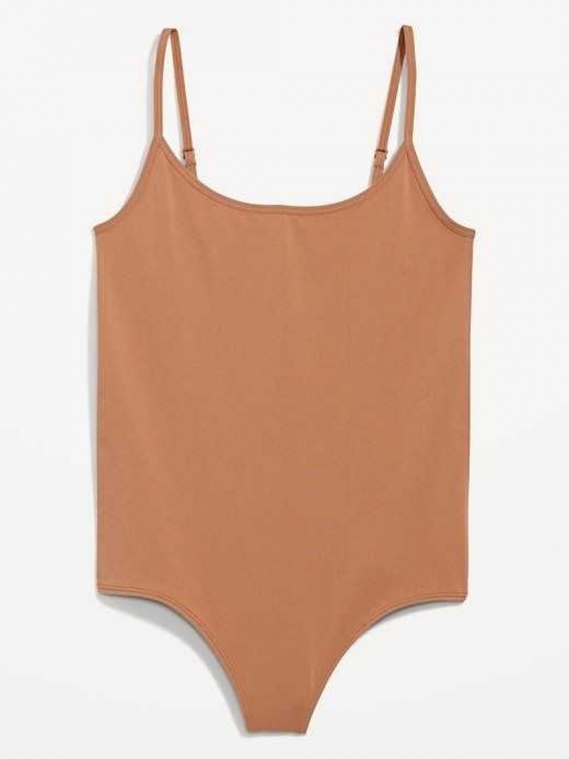 Old Navy Seamless Cami Bodysuit Beige | GIP543870