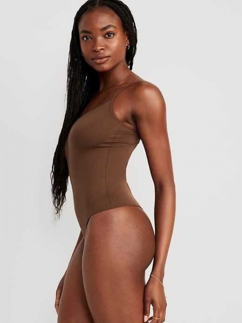 Old Navy Seamless Cami Bodysuit Dark Walnut | RIH547812