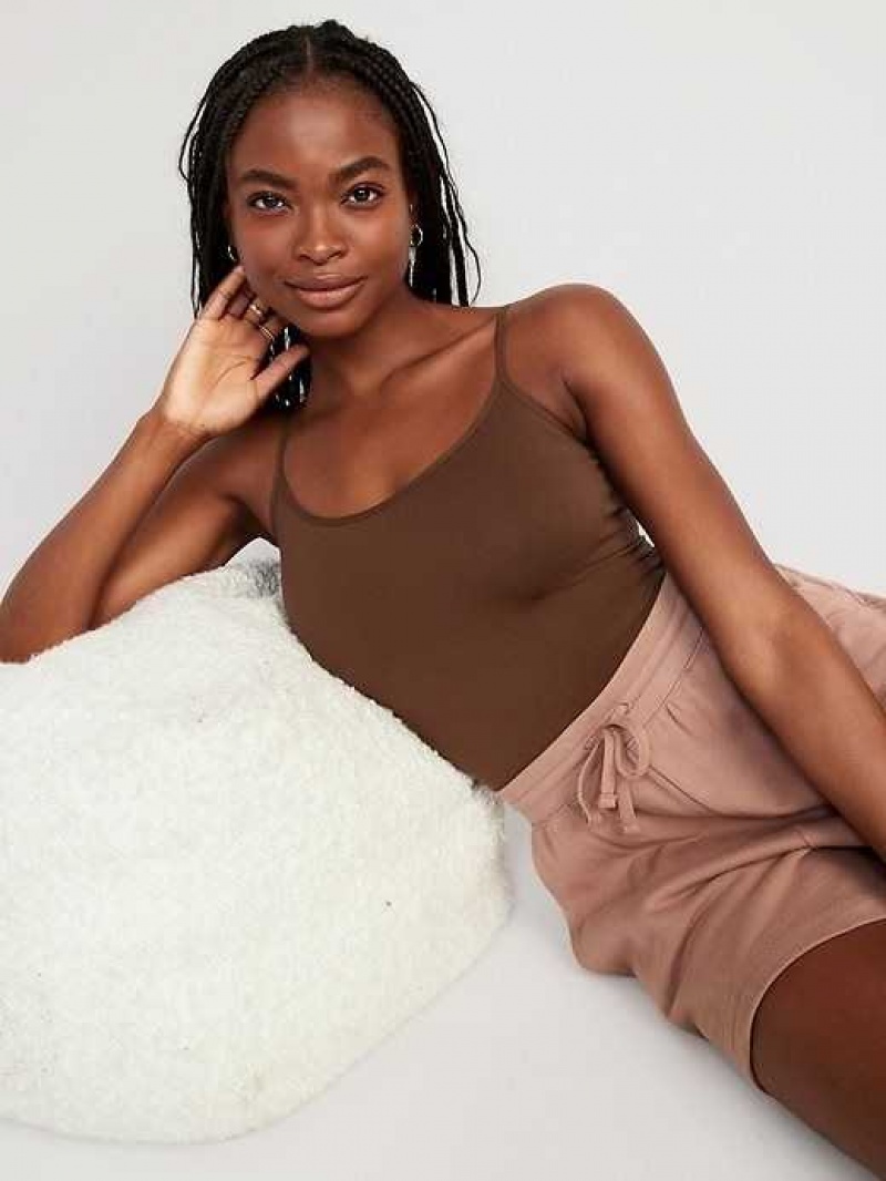 Old Navy Seamless Cami Bodysuit Dark Walnut | RIH547812