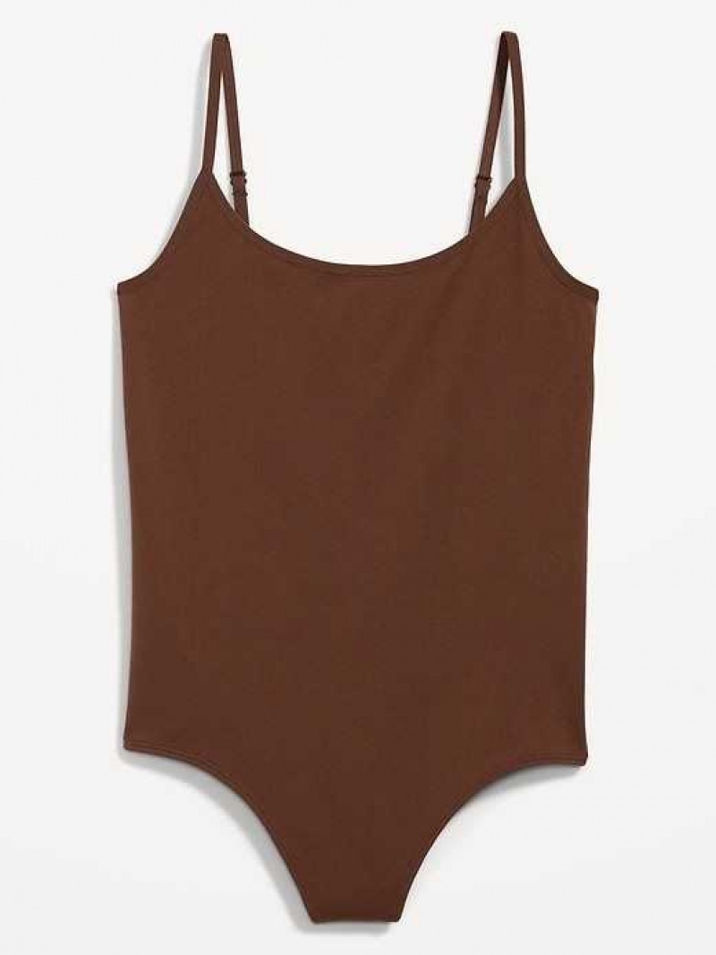 Old Navy Seamless Cami Bodysuit Dark Walnut | RIH547812