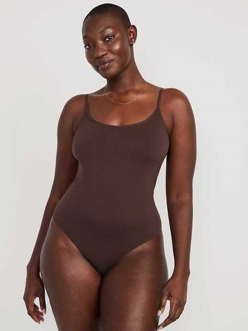 Old Navy Seamless Cami Bodysuit French Roast | AKT602789